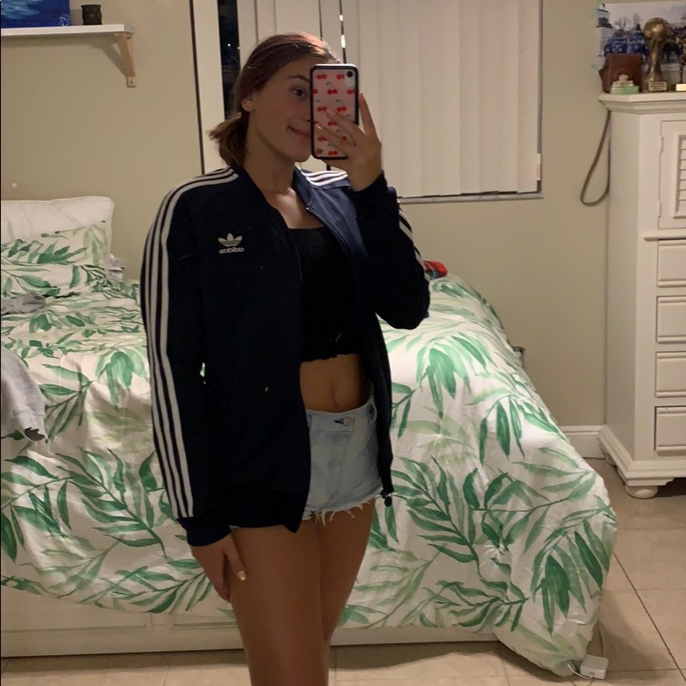 Blue 3 stripes ADIDAS jacket